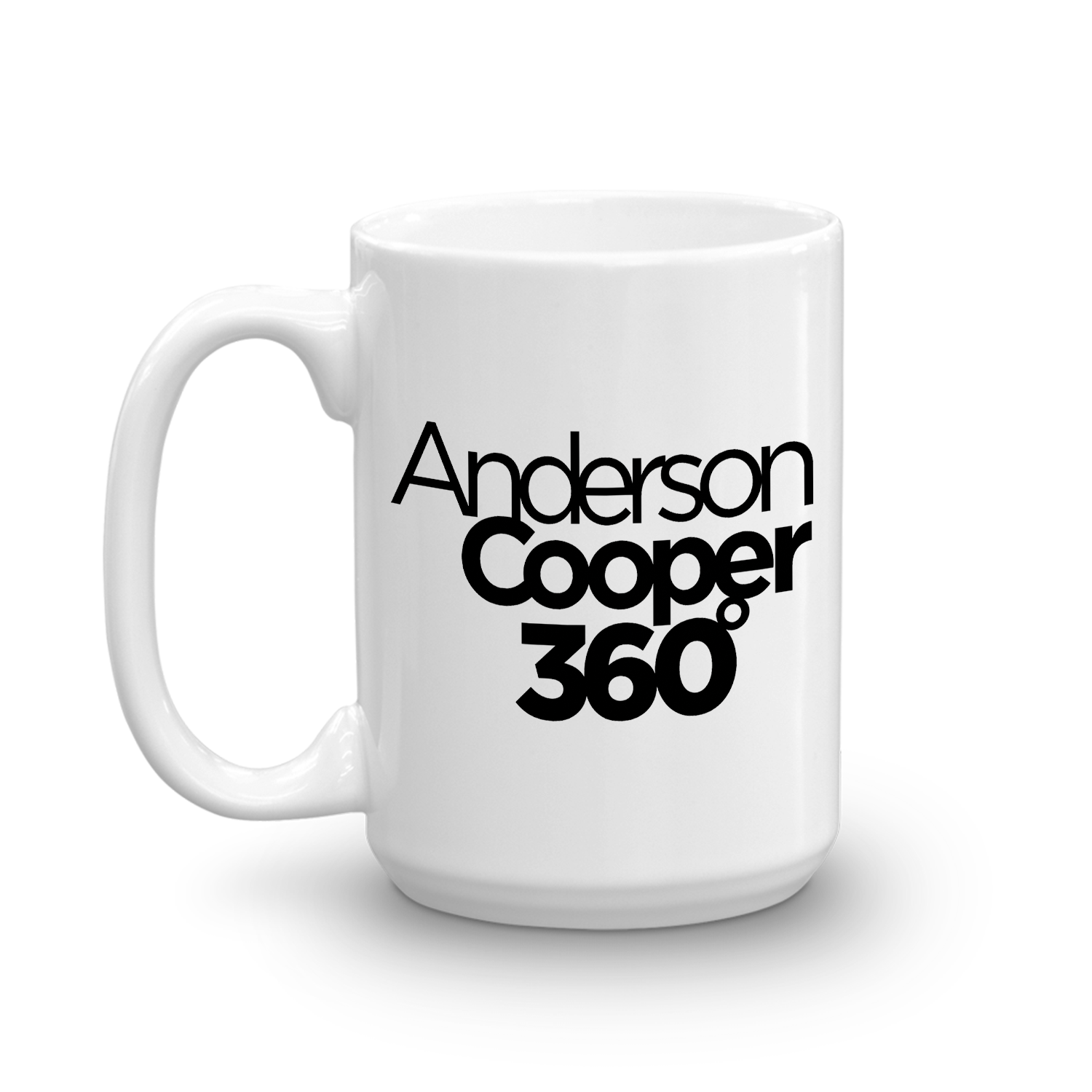 CNN Anderson Cooper Logo White Mug