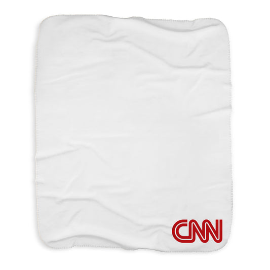 CNN Logo Sherpa Blanket-0