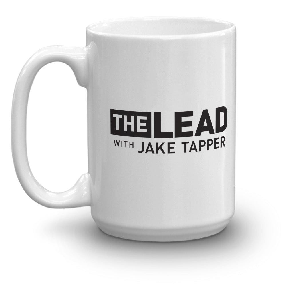 The Lead with Jake Tapper Logo White Mug-3