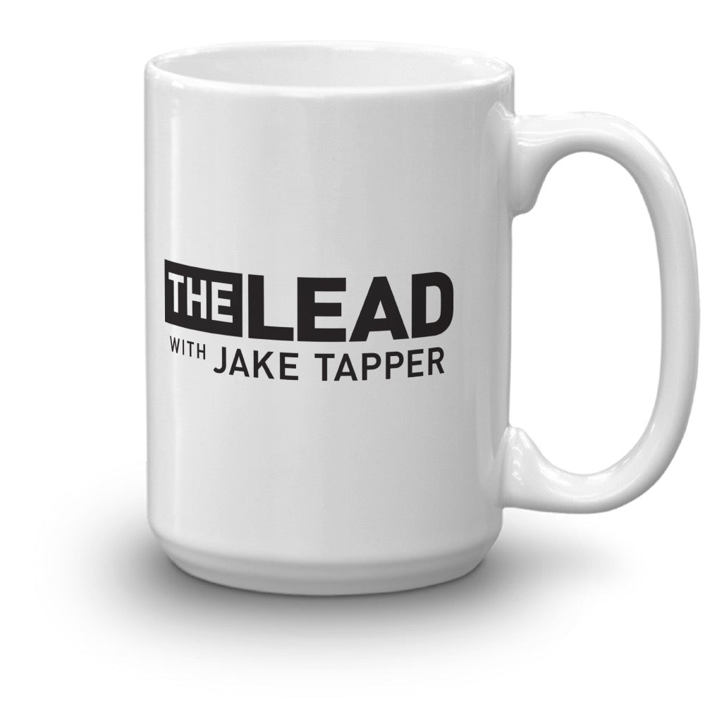 The Lead with Jake Tapper Logo White Mug